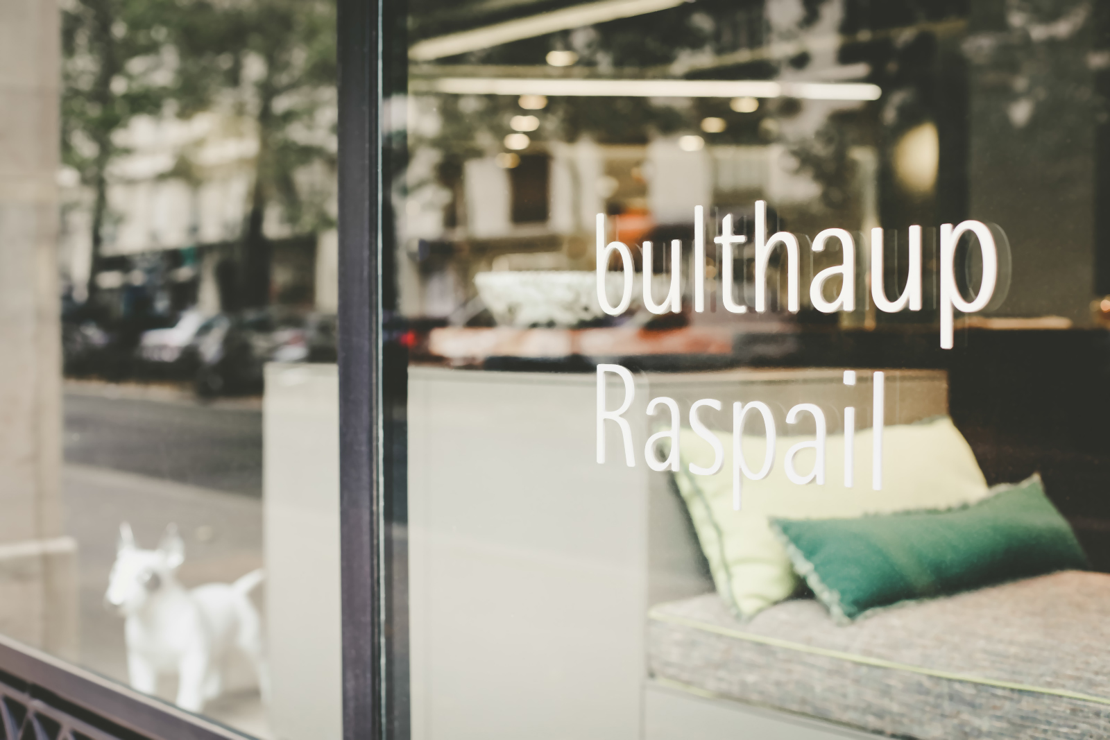Façade du showroom de cuisines bulthaup, 19 boulevard Raspail, Paris 7e arrondissement